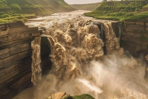 The Hukou Waterfalls of Yellow River