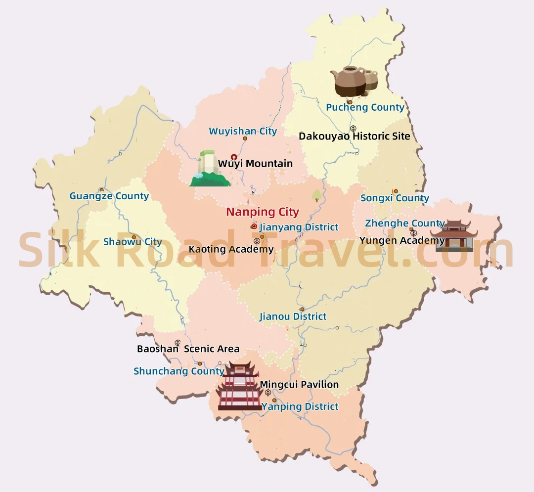 Nanping Tourism Map