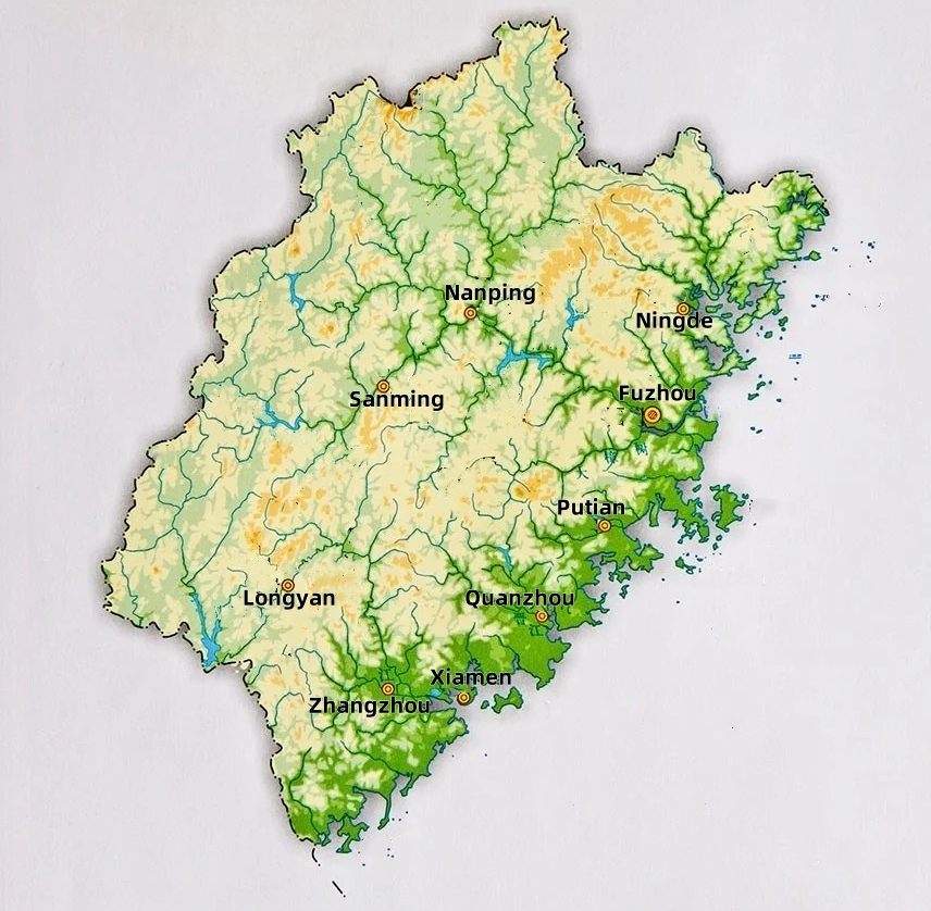 Fujian Maps